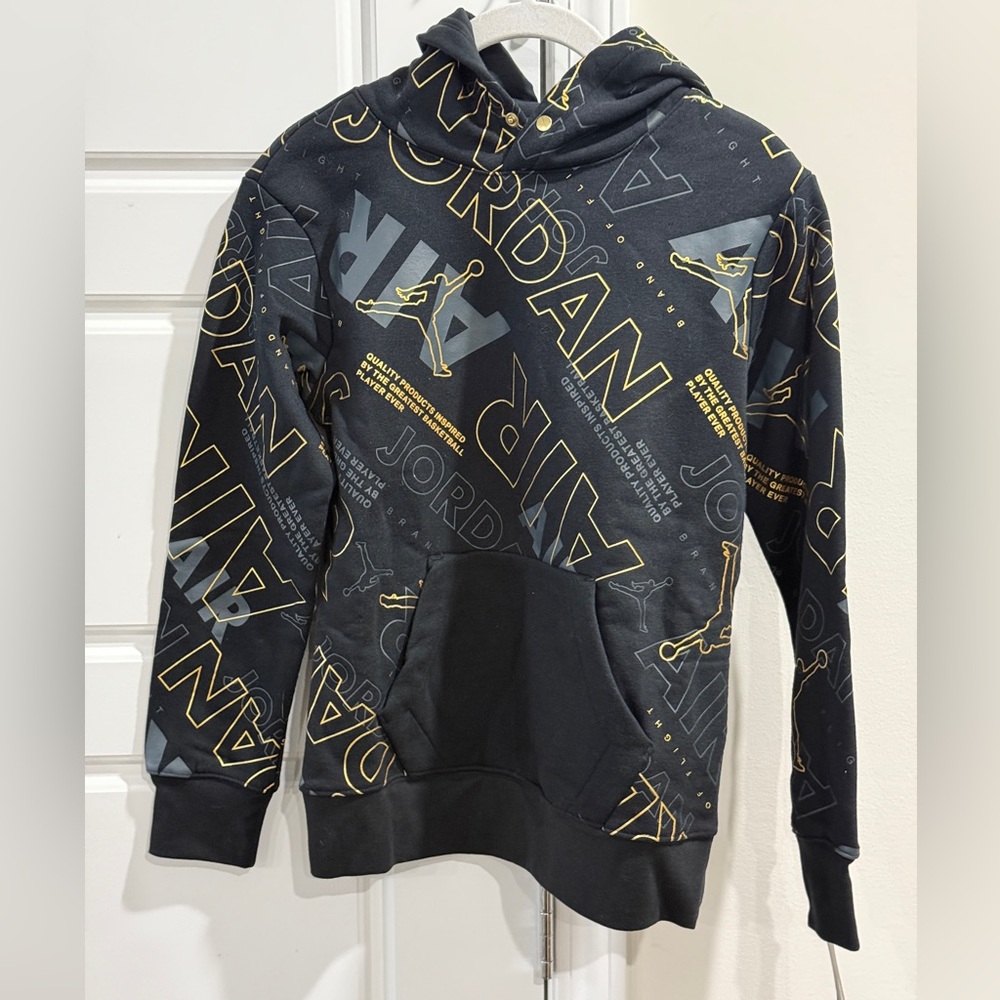 Air Jordan Hoodie All Over Print Air Jump man Hoodie Sweatshirt Youth Boys Sz M
